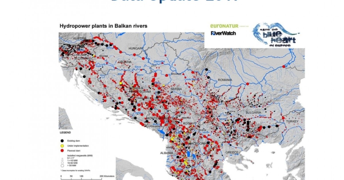 Hydropower development in the Balkans: data update 2017 | Save the Blue ...