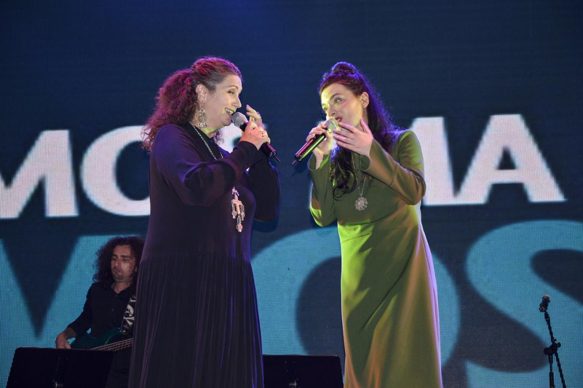 The initiators of the Vjosa concert: amazing Eda Zari (left) and fabulous Elina Duni (right) © Moris Rama