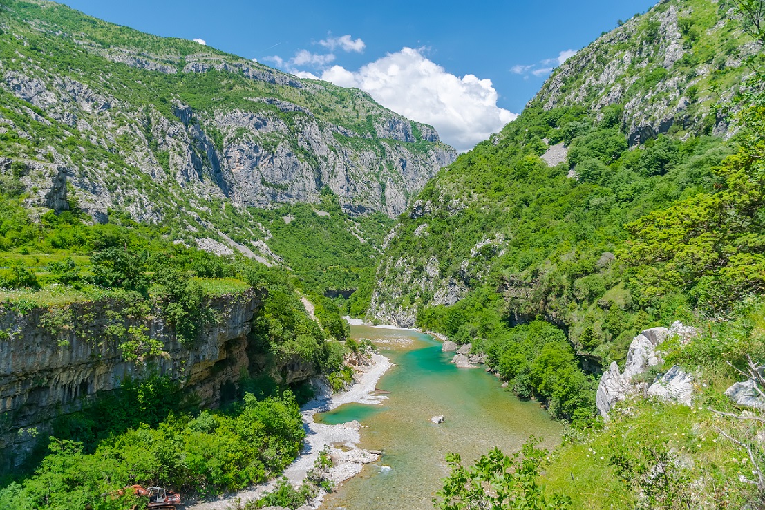 Die Morača in Montenegro ist einer der wertvollsten Flüsse Europas für Fische und andere Lebewesen. Der gesamte Lauf soll laut Öko-Masterplan zur Tabuzone für Wasserkraftwerke erklärt werden. © Sergey Lyashenko