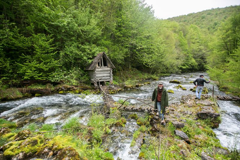 Sana river springs. Medna HPP is located just few hundred meters further © Majda Slámová / Arnika